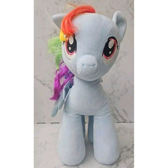 My Little Pony Rainbow Dash Build A Bear 16" Blue Plush Stuffed Animal 2013 - Picture 5 of 9
